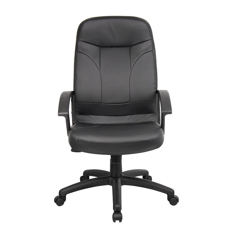 Fauteuil Boss à dossier haut en cuir Plus-3