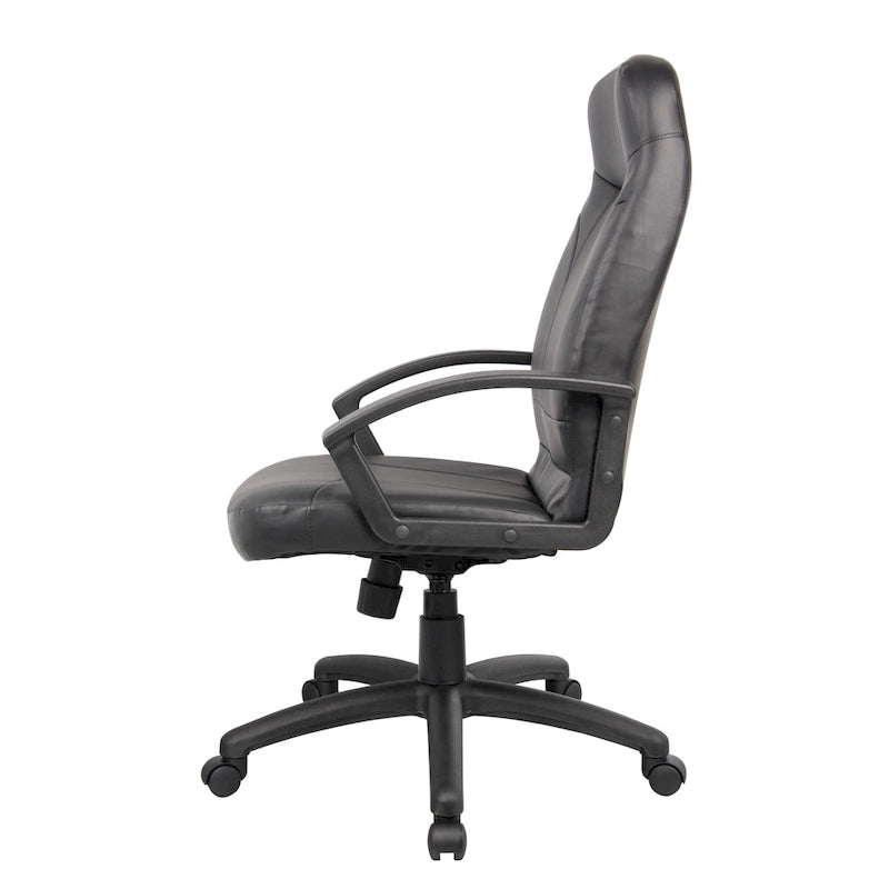 Fauteuil Boss à dossier haut en cuir Plus-6