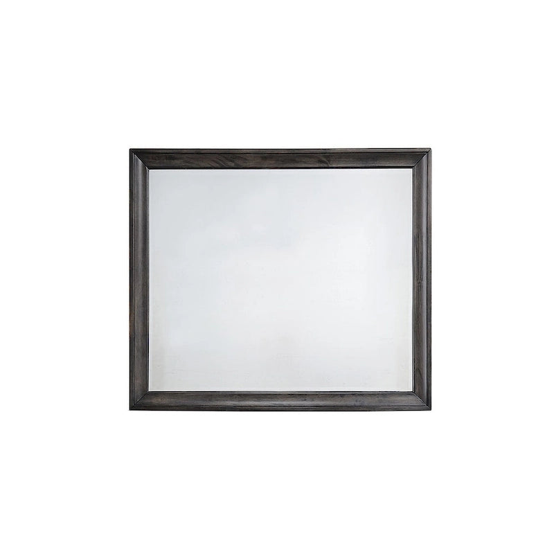 Ensemble de chambre à coucher Ayla 5 pièces avec plateforme en tissu gris et rangement-7