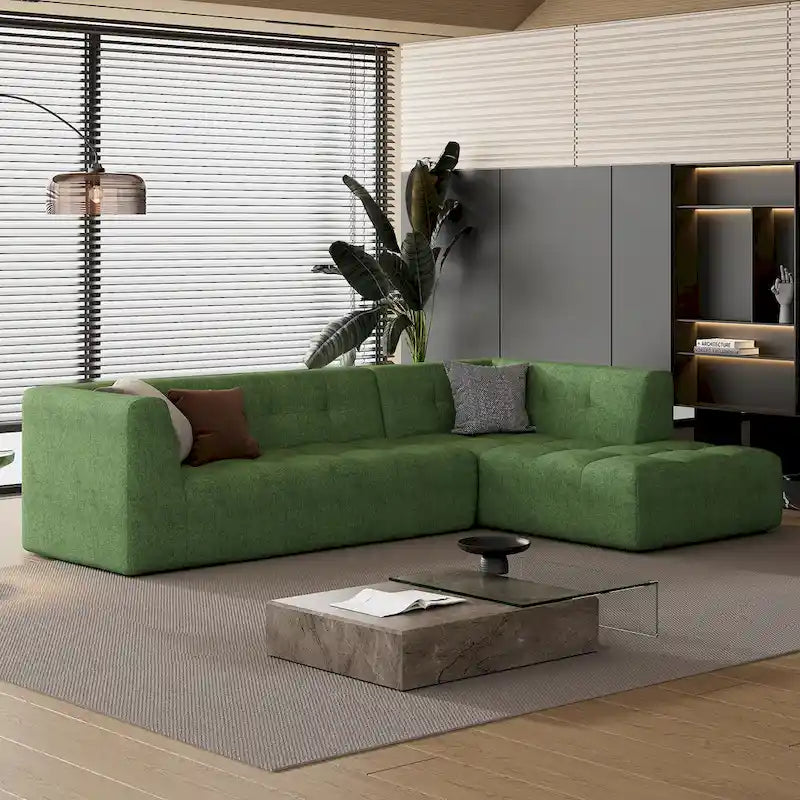 Ensemble de canapés modulables pour salon (110,2 x 72,8 cm), canapé moderne et minimaliste, canapé-lit rembourré pour salon et chambre.-23