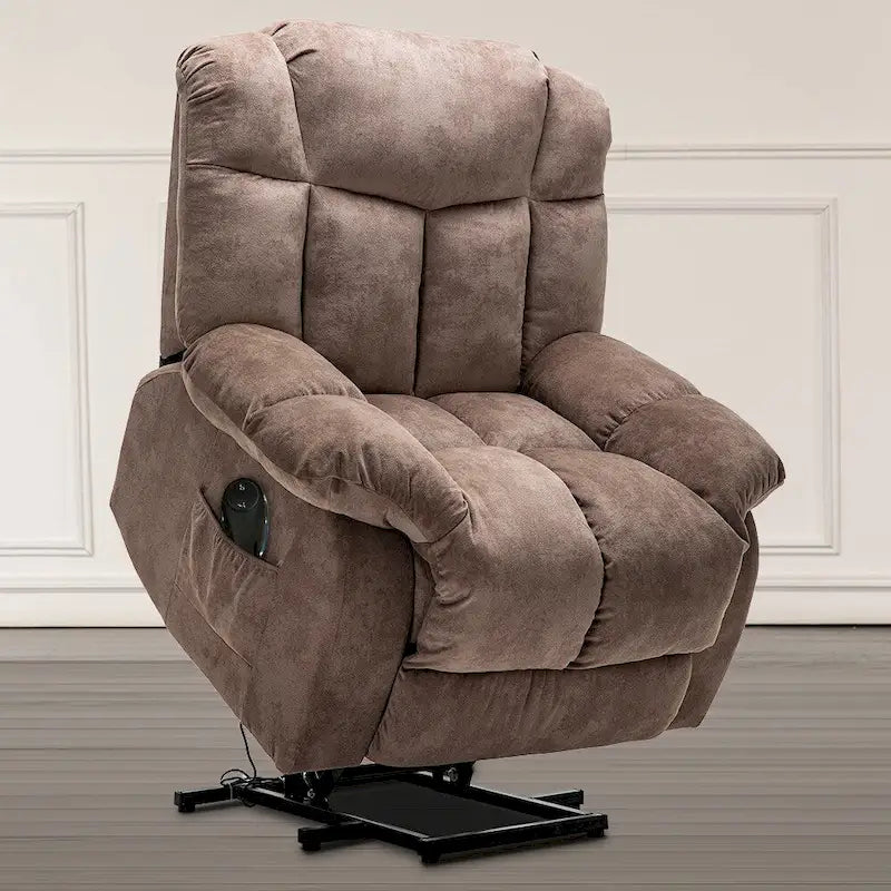 Power Lift Recliner Chair for Elderly, Heavy Duty & Safety Motion Reclining Mechanism-Fabric Sofa Living Room Chair