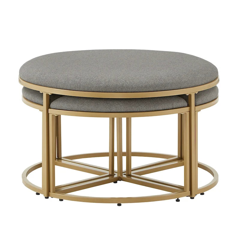 Table basse Gabin avec tabourets gigognes par iNSPIRE Q Modern-10