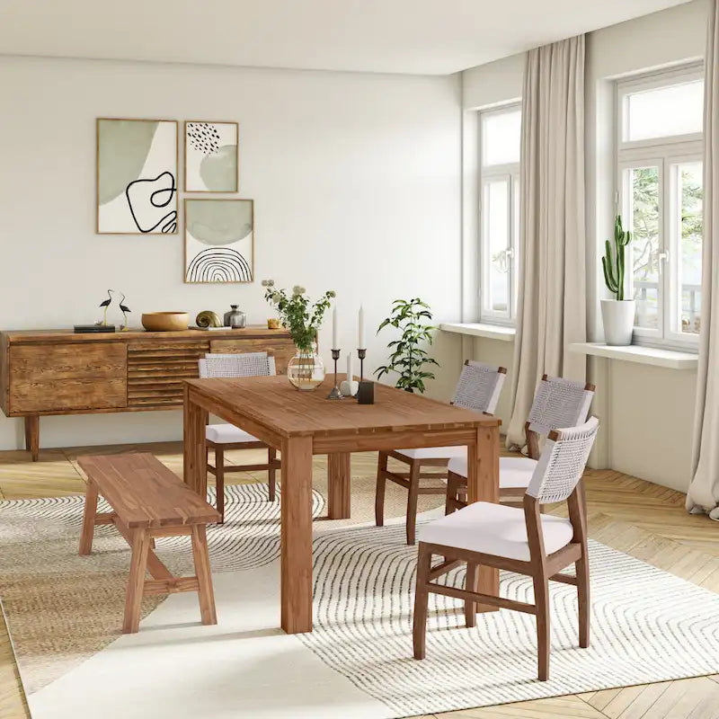 Bedford 75-inch Rectangular Dining Table Square Legs