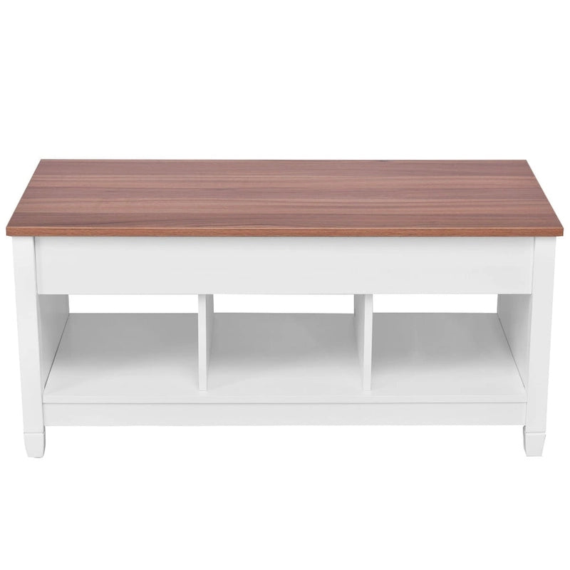Table basse relevable avec compartiment caché-4