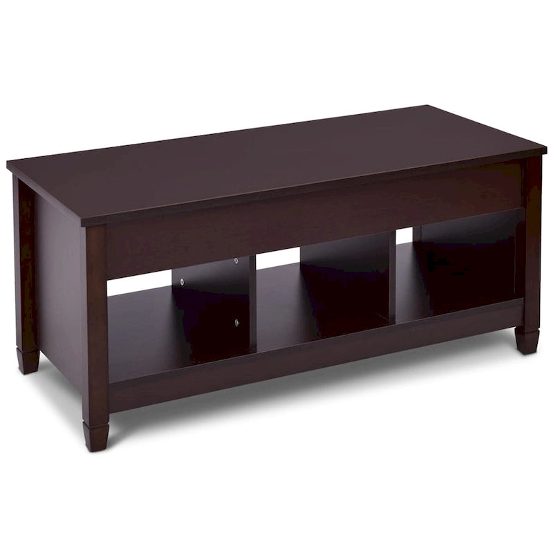 Table basse relevable avec compartiment caché-10
