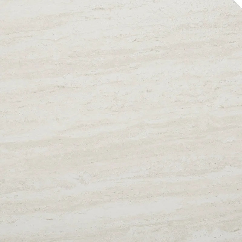 Table basse ronde moderne SEI Furniture Henderson en faux marbre avec piètement géométrique doré-8