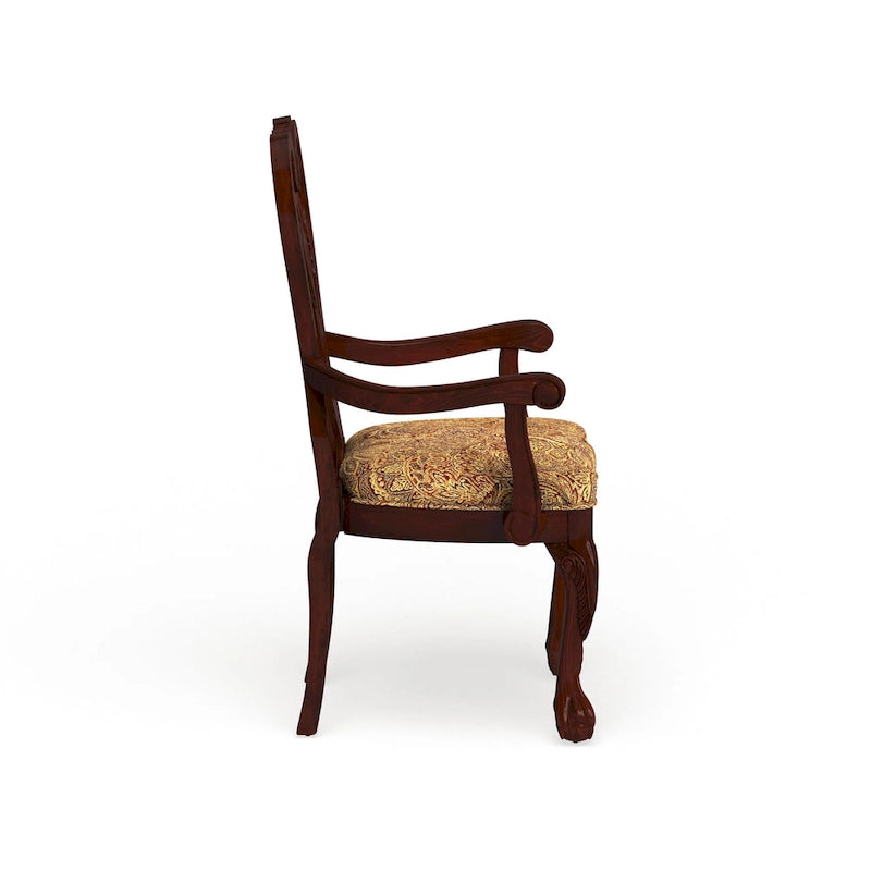 Chaise de salle à manger Carpia en merisier (lot de 2) de Furniture of America-10