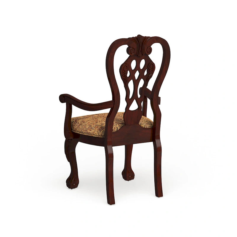 Chaise de salle à manger Carpia en merisier (lot de 2) de Furniture of America-11