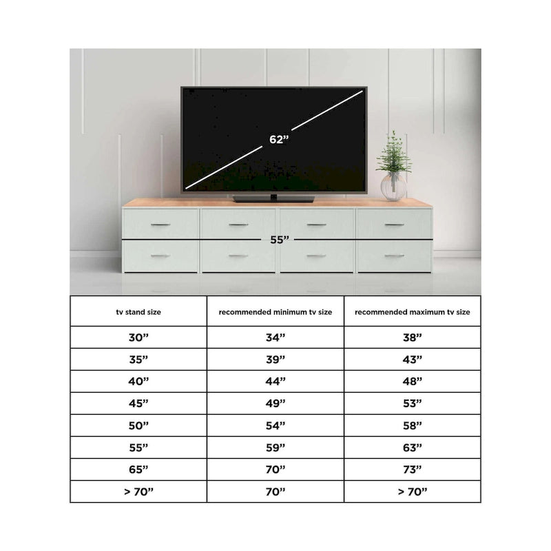 Meuble TV Starmore contemporain extra large, marron/gris anthracite - 70 cm (L) x 19 cm (P) x 35 cm (H)-4