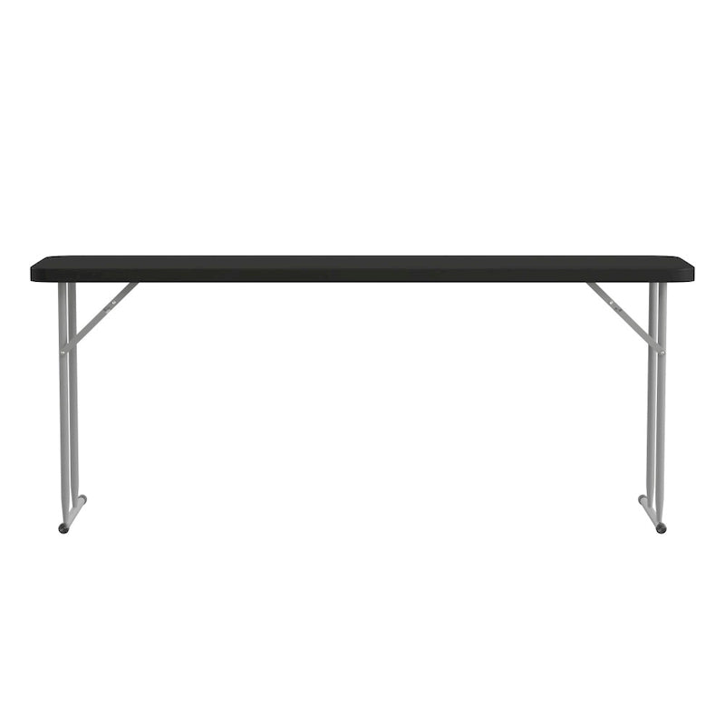 Table de formation pliante rectangulaire en plastique blanc granit de 1,80 m-3