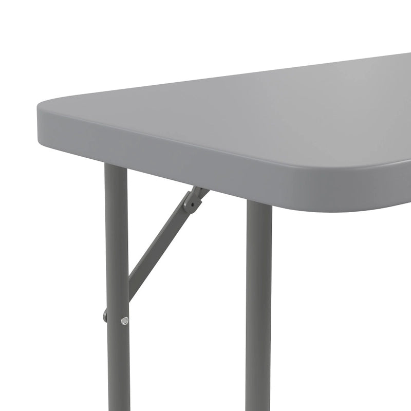Table de formation pliante rectangulaire en plastique blanc granit de 1,80 m-9