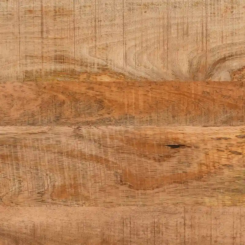 Console de style ferme artisanale de 99 cm (39 pouces) en bois de manguier, avec 2 tiroirs et 2 portes de rangement, couleur marron rustique-13