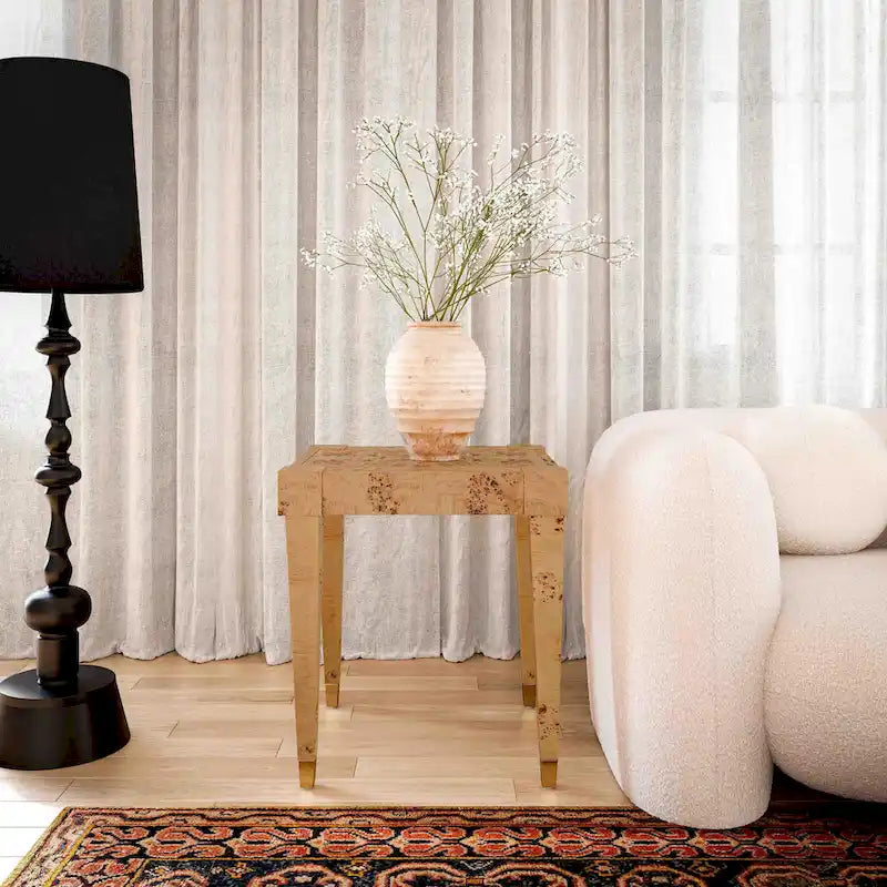 Table d'appoint Brandyss en loupe-6