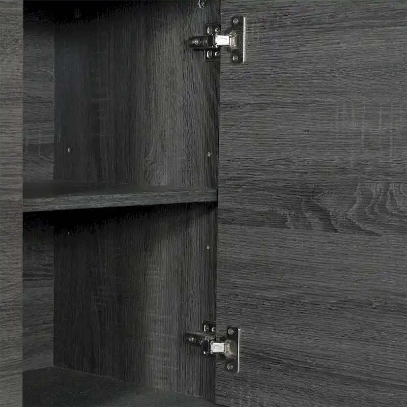 Buffet de 60 pouces avec 4 portes à fermeture amortie et étagères réglables - 15,75 po P x 59,25 po L x 29,75 po H-11