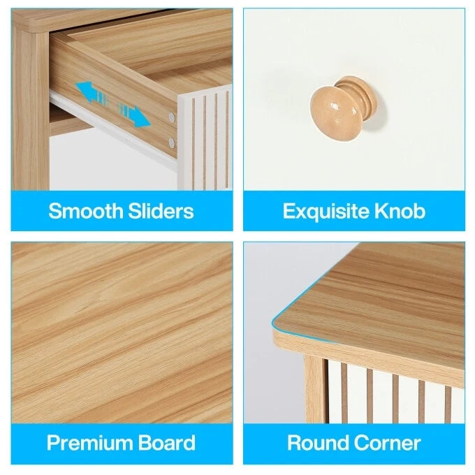 Coiffeuse de 130 cm avec 4 grands tiroirs-4