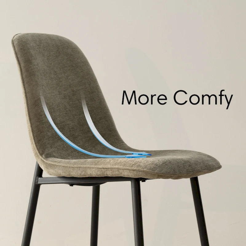 Chaise d'appoint rembourrée (ensemble de 4)-23