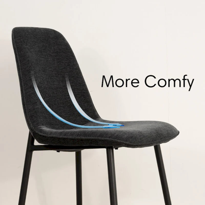 Chaise d'appoint rembourrée (ensemble de 4)-29