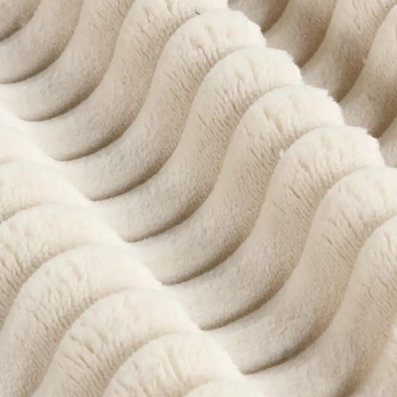 Canapé 3 places en velours côtelé de 220 cm avec 3 coussins de dossier, 2 coussins décoratifs et 2 poufs, canapé confortable et profond pour le salon.-8