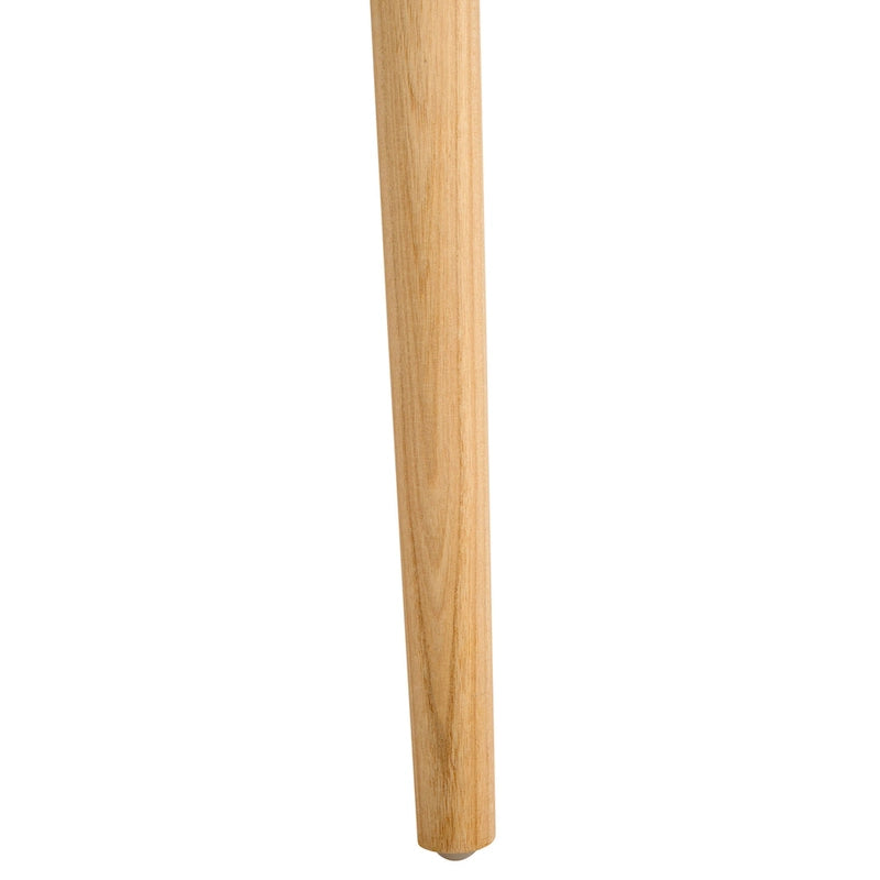 Fauteuil d'appoint Munro Wanda en cuir tressé et bois massif (entièrement assemblé) - 56 cm (L) x 52 cm (l) x 72 cm (H) - 56 cm (L) x 53 cm (P) x 74 cm (H)-24