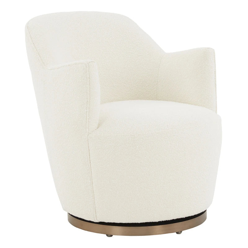 Fauteuil pivotant SAFAVIEH Couture Nver - 66 cm L x 81 cm P x 79 cm H-10
