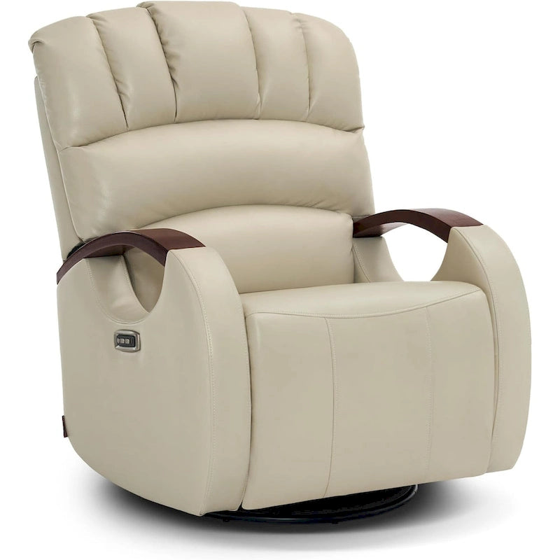 Fauteuil inclinable pivotant et pivotant MCombo avec appui-tête réglable pour chambre d'enfant, en similicuir PR616-2