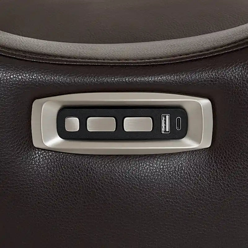 Fauteuil inclinable pivotant et pivotant MCombo avec appui-tête réglable pour chambre d'enfant, en similicuir PR616-7