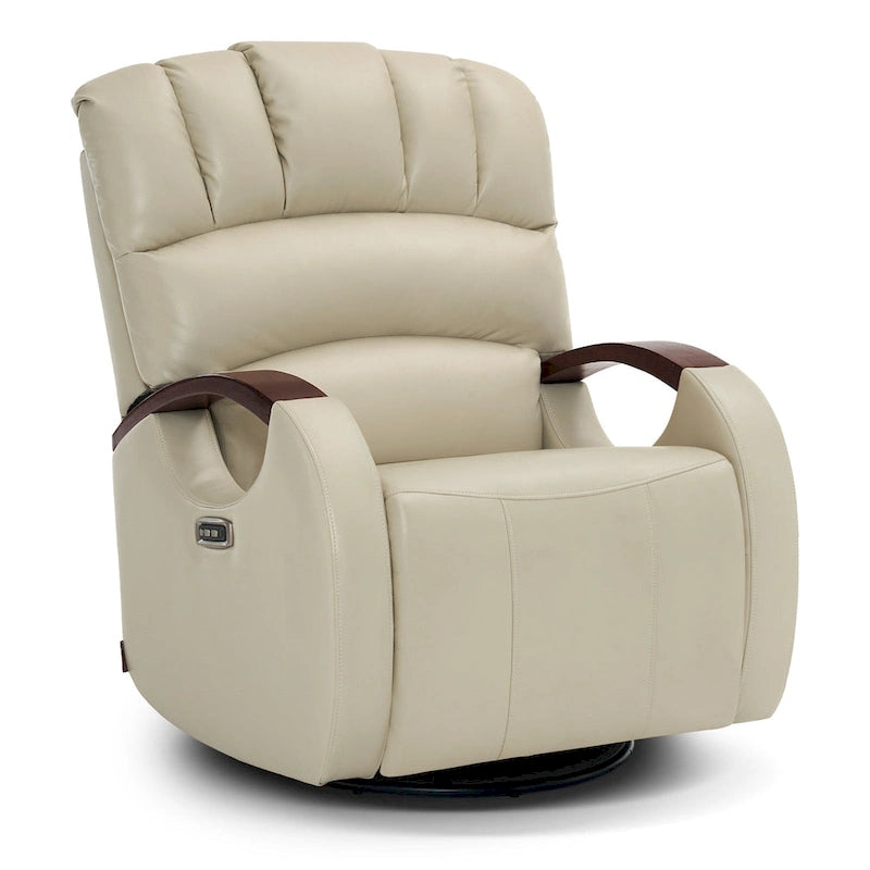 Fauteuil inclinable pivotant et pivotant MCombo avec appui-tête réglable pour chambre d'enfant, en similicuir PR616-14