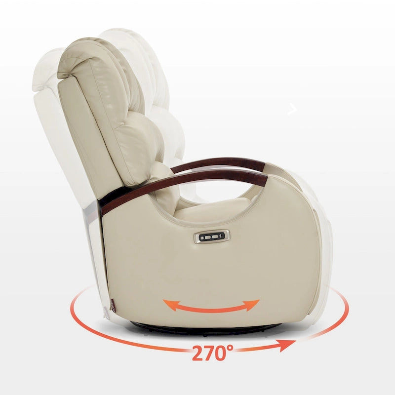 Fauteuil inclinable pivotant et pivotant MCombo avec appui-tête réglable pour chambre d'enfant, en similicuir PR616-16