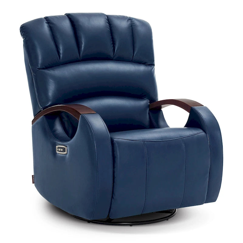 Fauteuil inclinable pivotant et pivotant MCombo avec appui-tête réglable pour chambre d'enfant, en similicuir PR616-22