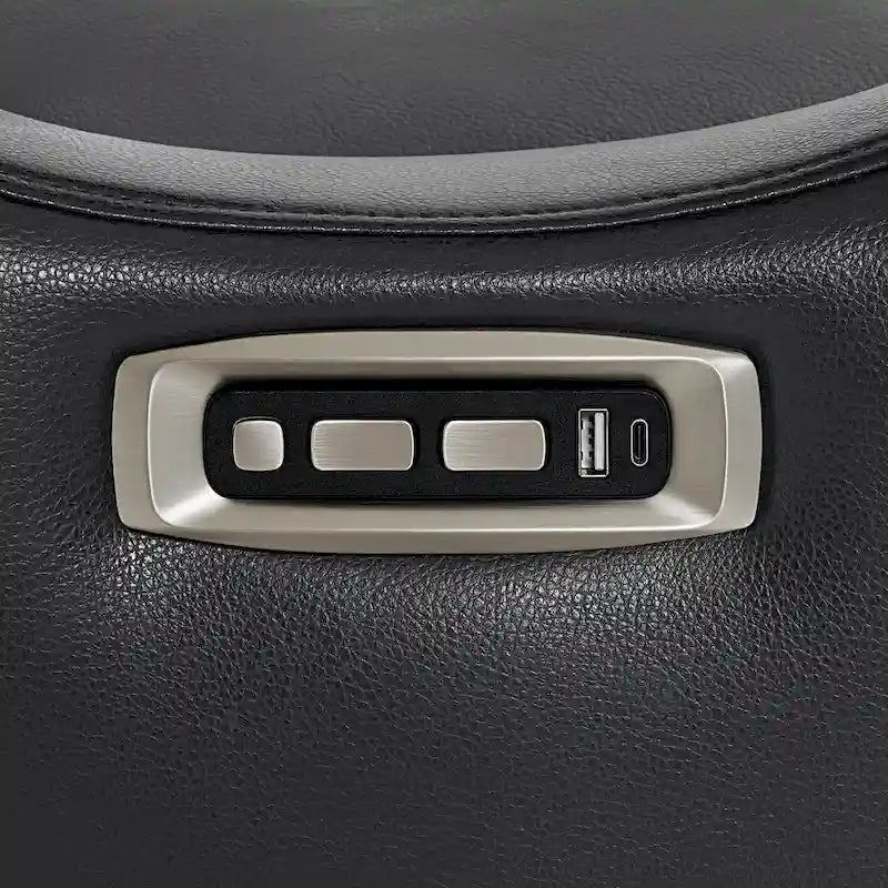 Fauteuil inclinable pivotant et pivotant MCombo avec appui-tête réglable pour chambre d'enfant, en similicuir PR616-32