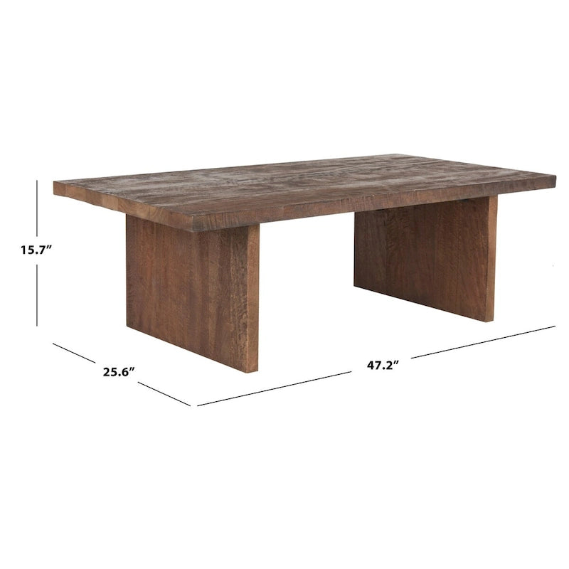 Table basse rectangulaire SAFAVIEH Elyse style milieu du siècle - 47 cm L x 26 cm P x 16 cm H-8