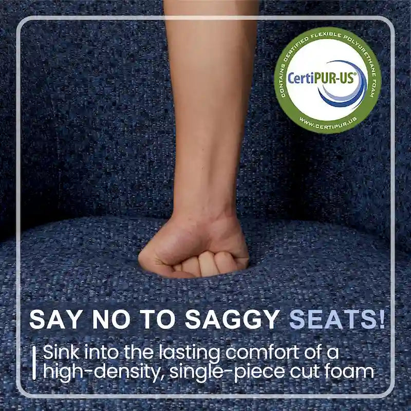 Fauteuil pivotant rembourré entièrement assemblé-7