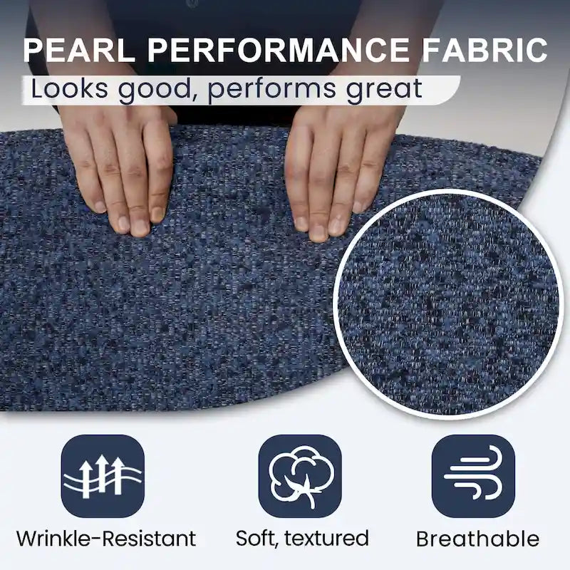 Fauteuil pivotant rembourré entièrement assemblé-8