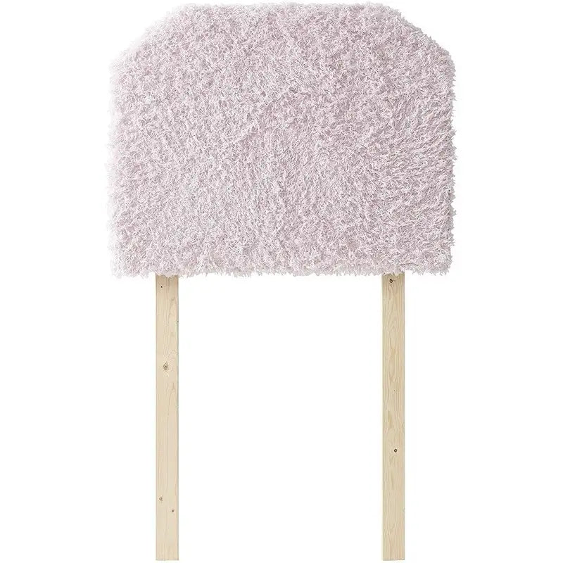 Mo' Fluffy Feathers College Headboard with Legs - Plush Texture