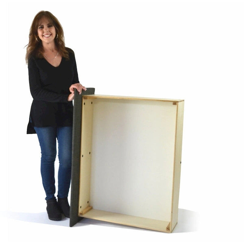 Lit plateforme rembourré Mammoth avec 2 tiroirs de rangement-7