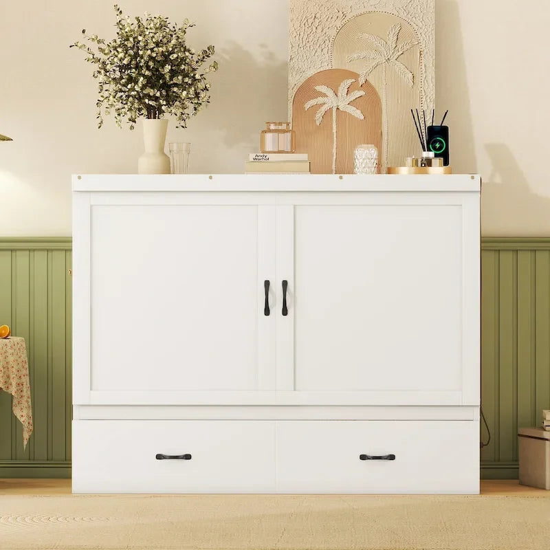 Lit escamotable avec port USB et grand tiroir-29