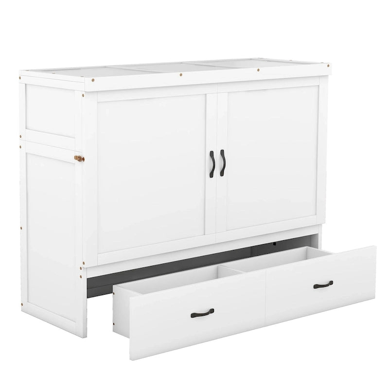 Lit escamotable avec port USB et grand tiroir-33