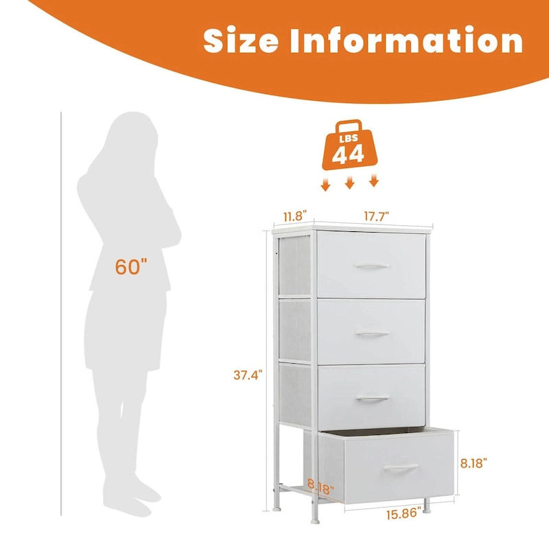 Commode à 4 tiroirs avec structure en métal et plateau en bois-7