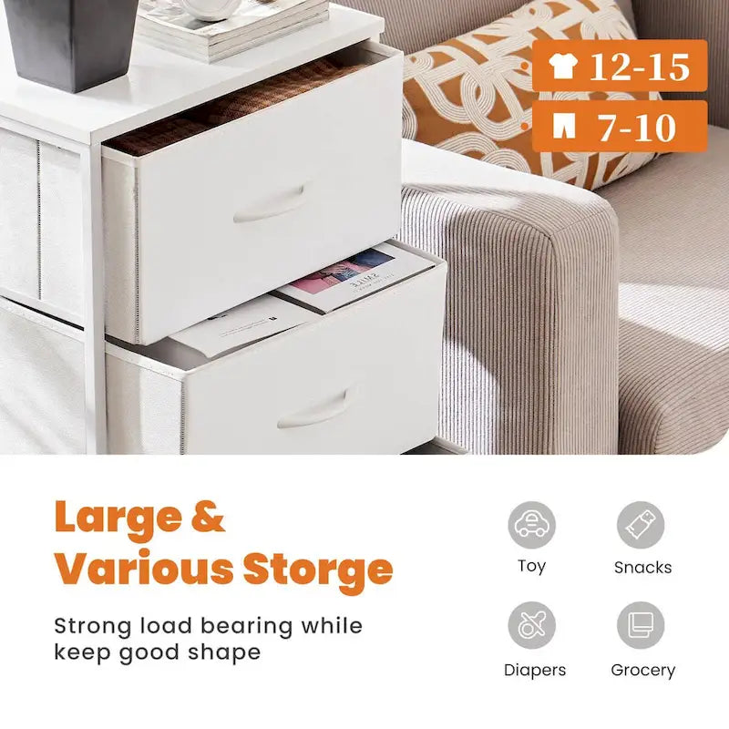 Commode à 4 tiroirs avec structure en métal et plateau en bois-9