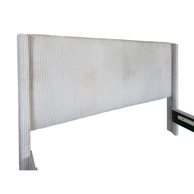 Lit capitonné à oreilles avec tiroir de rangement au pied du lit-5