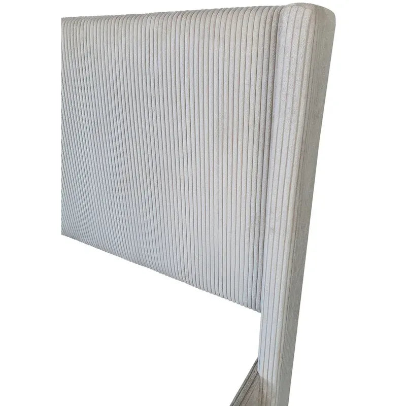 Lit capitonné à oreilles avec tiroir de rangement au pied du lit-7