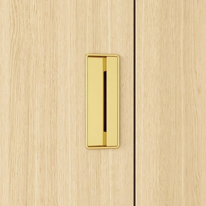 Armoire-penderie avec poignées dorées et meuble haut en option-15