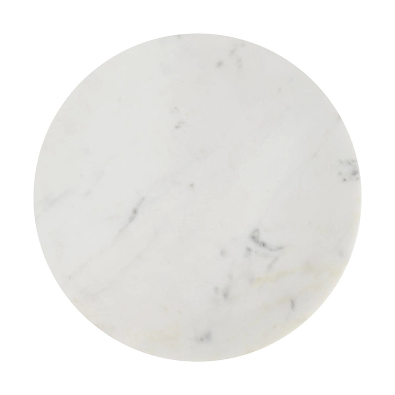 Table d'appoint contemporaine en marbre naturel en forme de X Cecil 17.75, fabriquée à la main par JONATHAN Y.-10