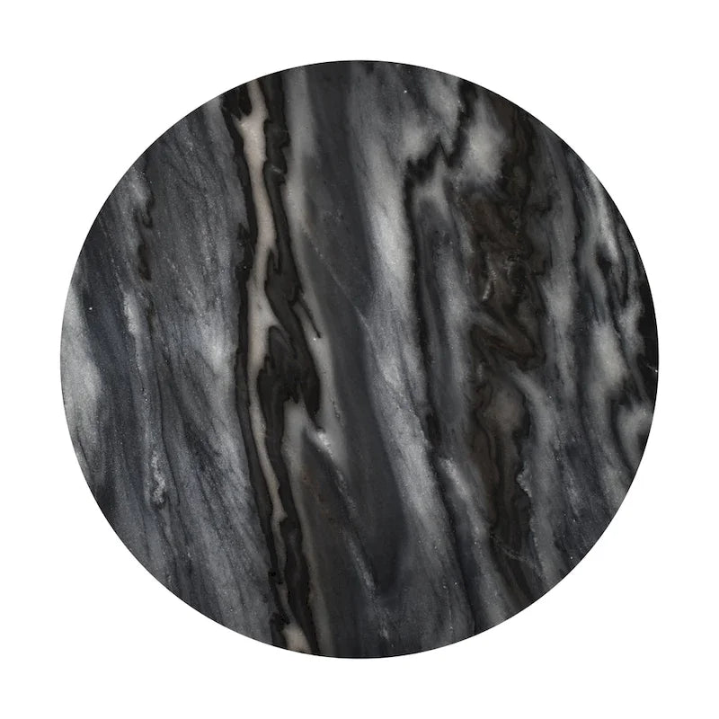 Table d'appoint contemporaine en marbre naturel en forme de X Cecil 17.75, fabriquée à la main par JONATHAN Y.-23