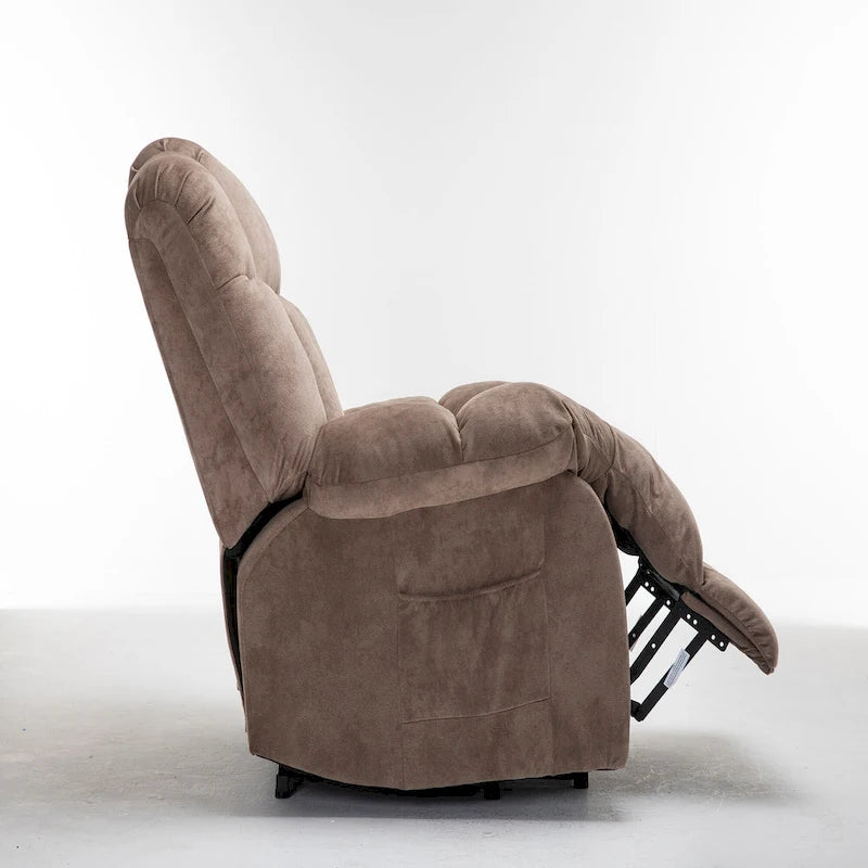 Fauteuil inclinable électrique releveur pour personnes âgées, fauteuil inclinable avec poche latérale-5