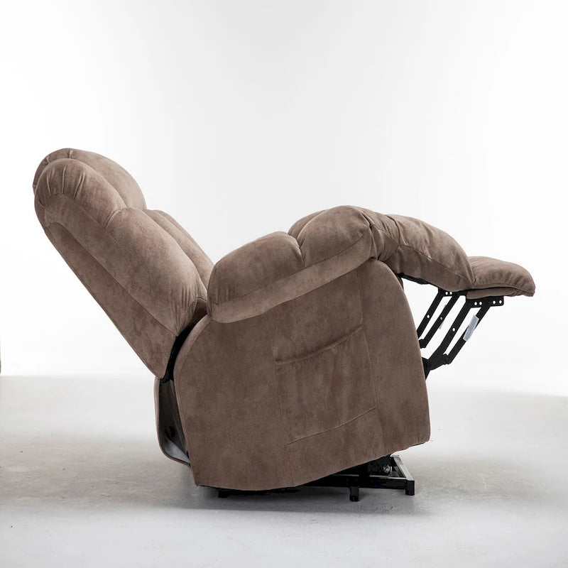 Fauteuil inclinable électrique releveur pour personnes âgées, fauteuil inclinable avec poche latérale-6