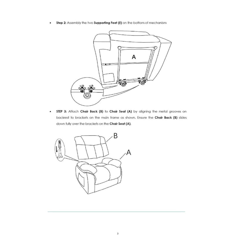 Fauteuil inclinable électrique releveur pour personnes âgées, fauteuil inclinable avec poche latérale-9