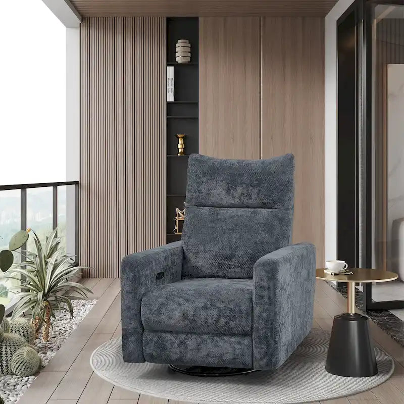 Fauteuil inclinable pivotant électrique Olmas 33,5 W avec chargeur USB-40