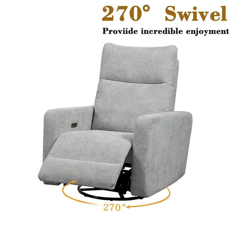 Fauteuil inclinable pivotant électrique Olmas 33,5 W avec chargeur USB-27