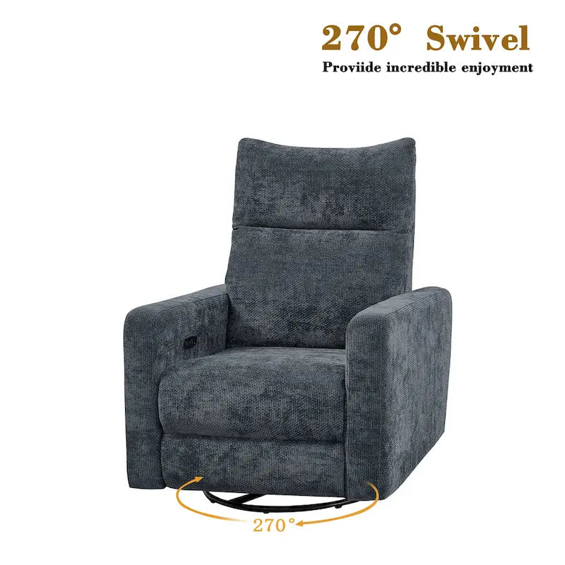 Fauteuil inclinable pivotant électrique Olmas 33,5 W avec chargeur USB-32